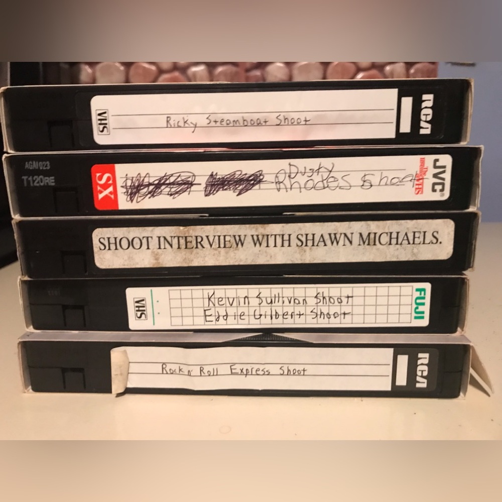 Vintage 1990s Lot VHS Wrestling Shoot Interviews~WWF~WCW~NWA~ECW~Home Recordings